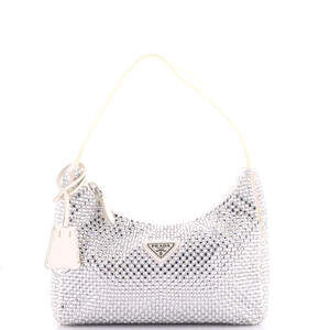 Prada Re-Edition Hobo Crystal #227835P20B